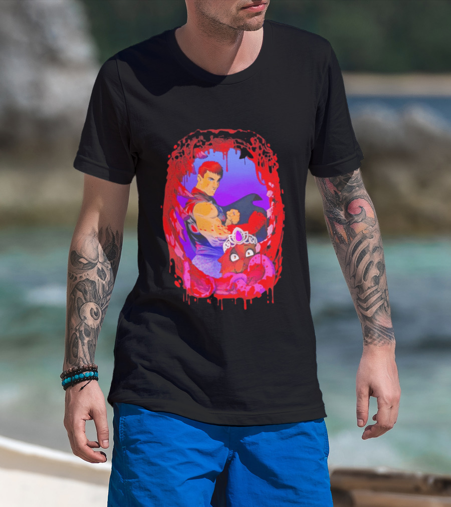 Carl Princess Donut Dungeon Crawler Carl Blood Dripping Frame Fantasy T-Shirt