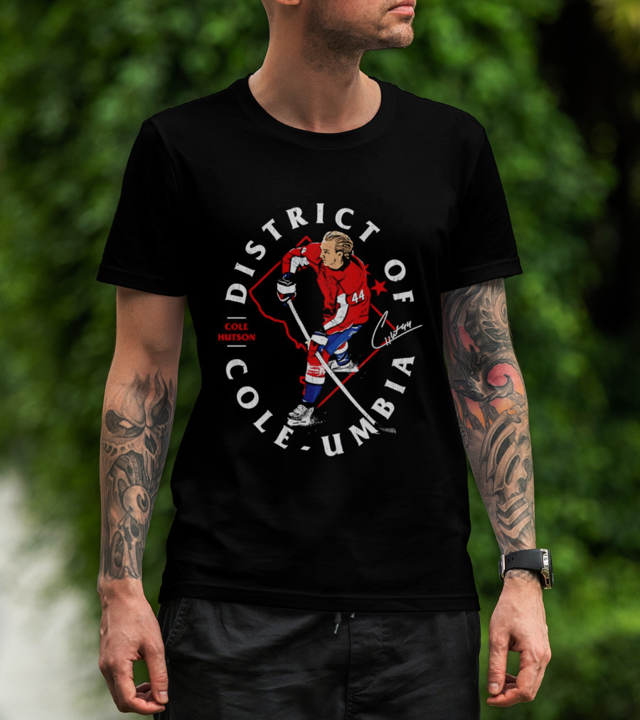 District Of Cole Umbia Cole Hutson Washington Capitals T-Shirt