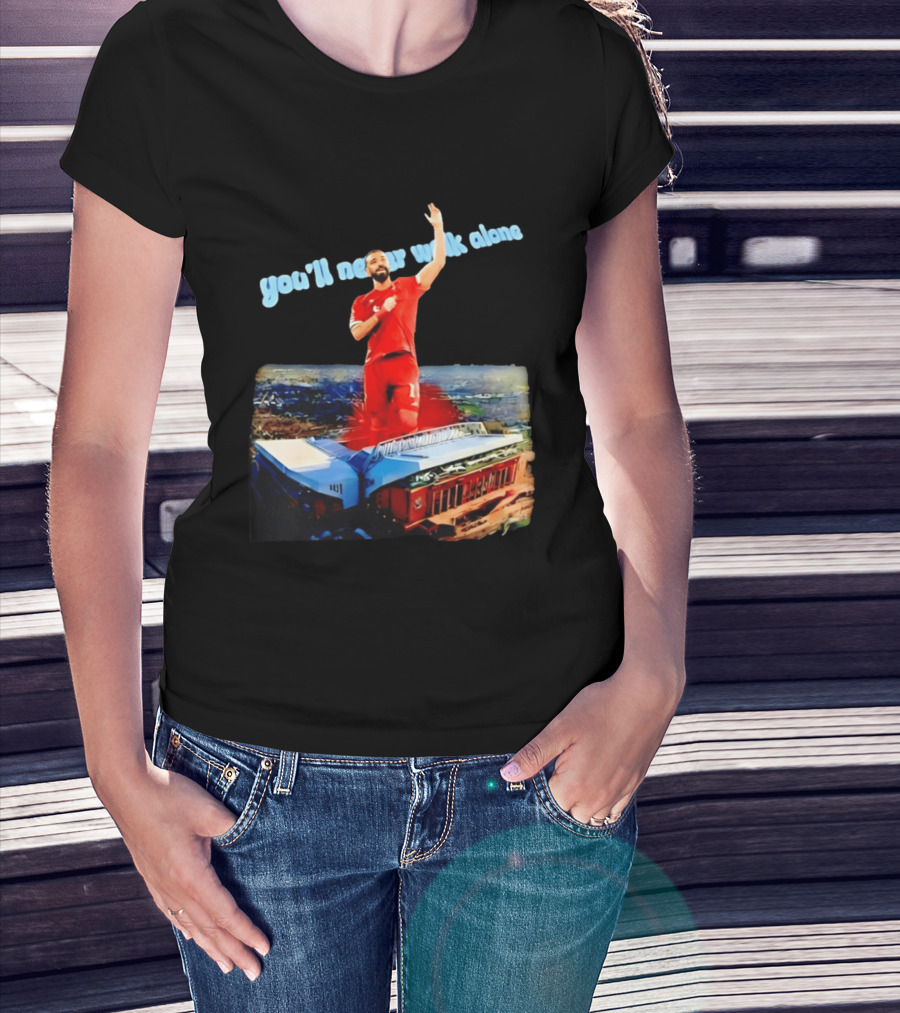Mohamed Salah You'll Never Walk Alone Liverpool FC Stadium T-Shirt
