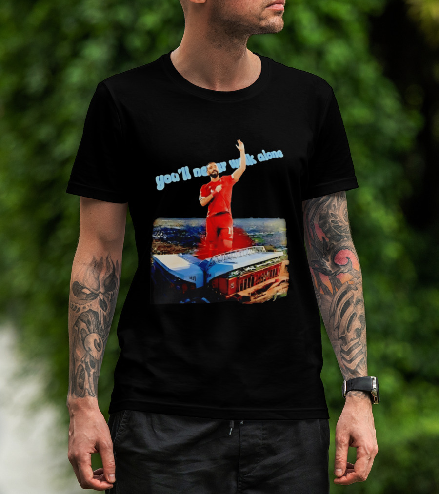 Mohamed Salah You'll Never Walk Alone Liverpool FC Stadium T-Shirt