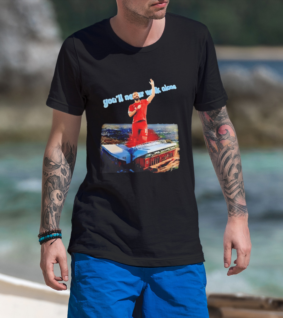 Mohamed Salah You'll Never Walk Alone Liverpool FC Stadium T-Shirt