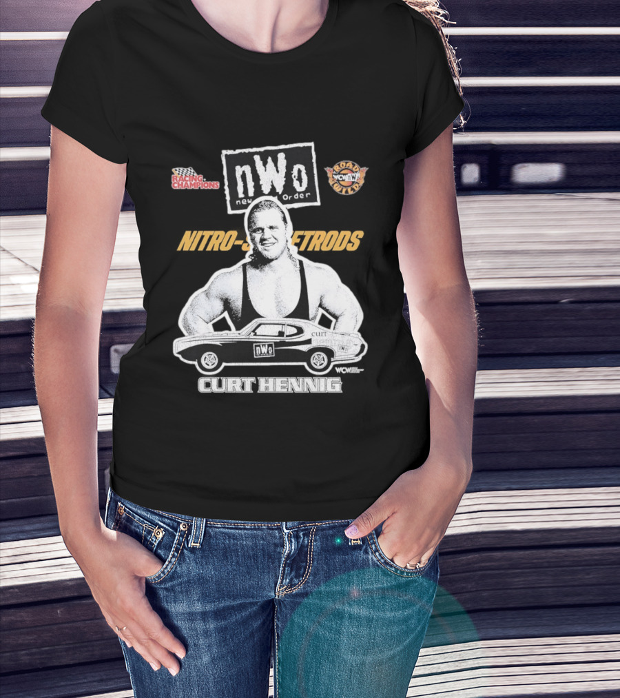 Mr. Perfect Curt Hennig NWo New World Order WCW Nitro Racing Champions Road Wild T-Shirt