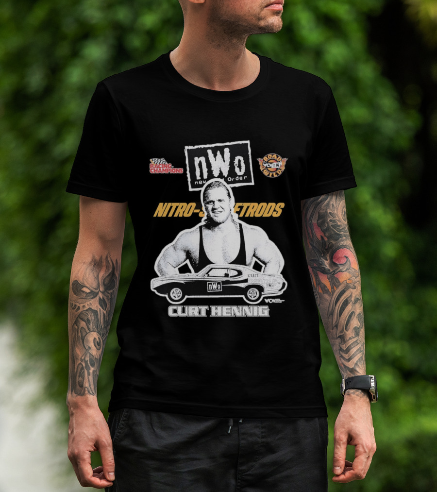 Mr. Perfect Curt Hennig NWo New World Order WCW Nitro Racing Champions Road Wild T-Shirt