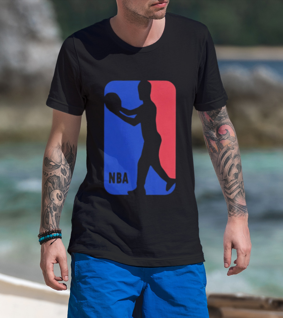 NBA Basketball Player Blue Red T-Shirt