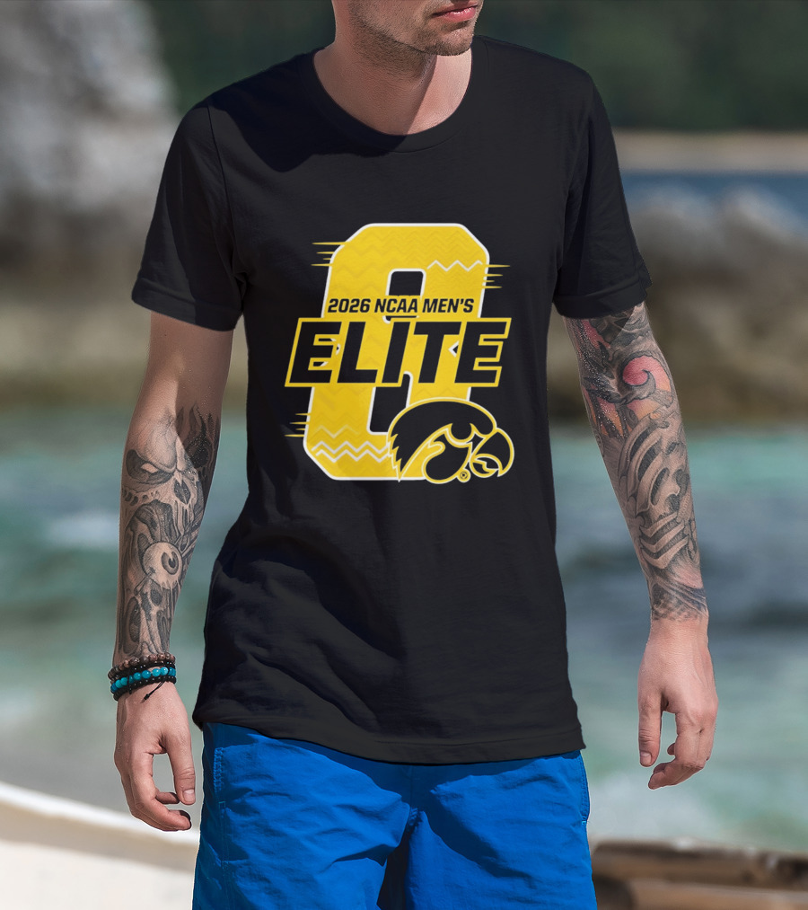 Iowa Hawkeyes 2026 NCAA Men's Elite 8 Basketball T-Shirt