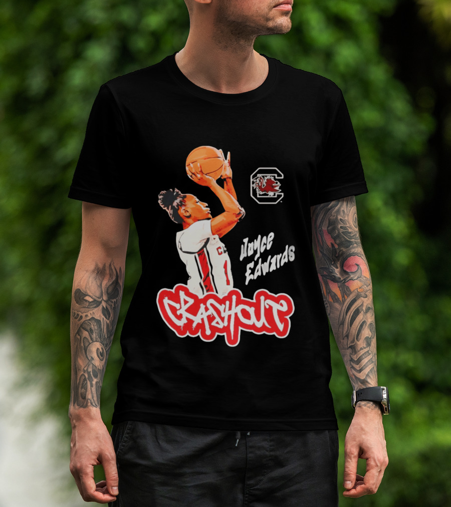 Joyce Edwards Crashout South Carolina Gamecocks Basketball T-Shirt