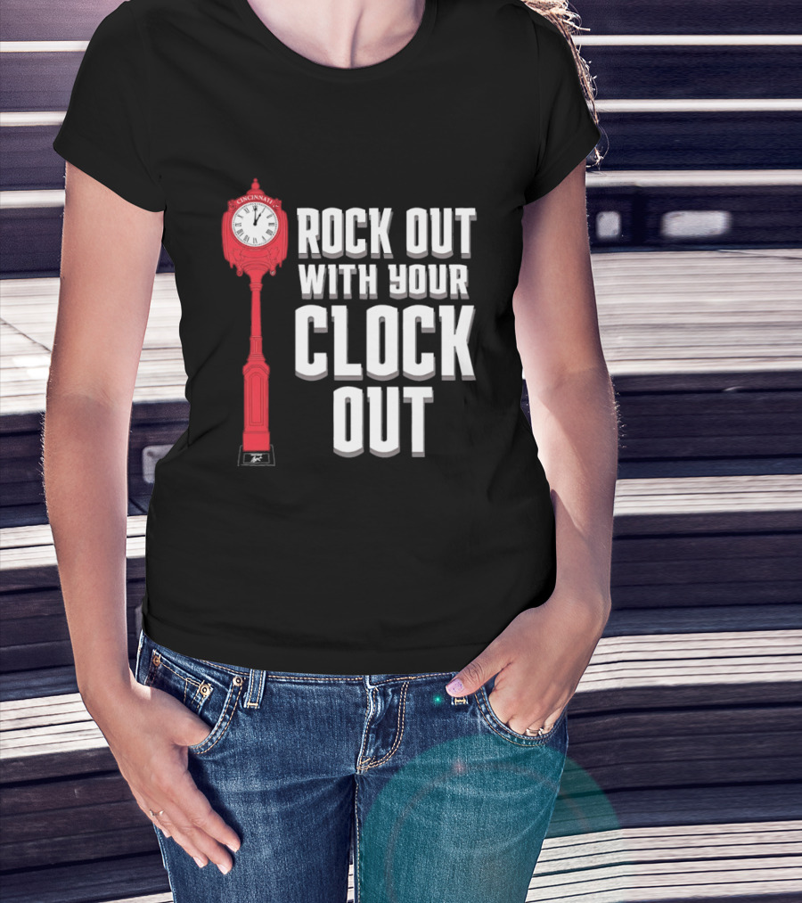 Rock Out With Your Clock Out Cincinnati Tower T-Shirt