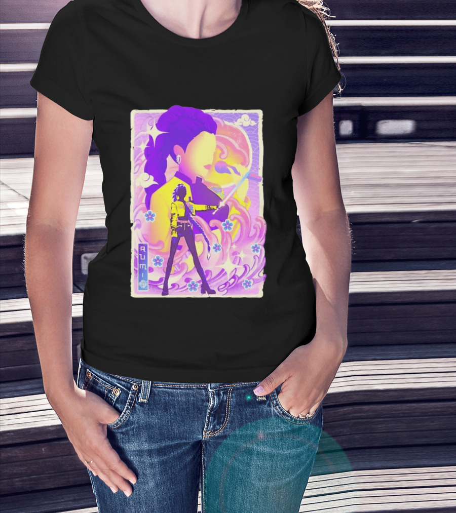 Rumi KPop Demon Hunters Musha E Floral Warrior T-Shirt