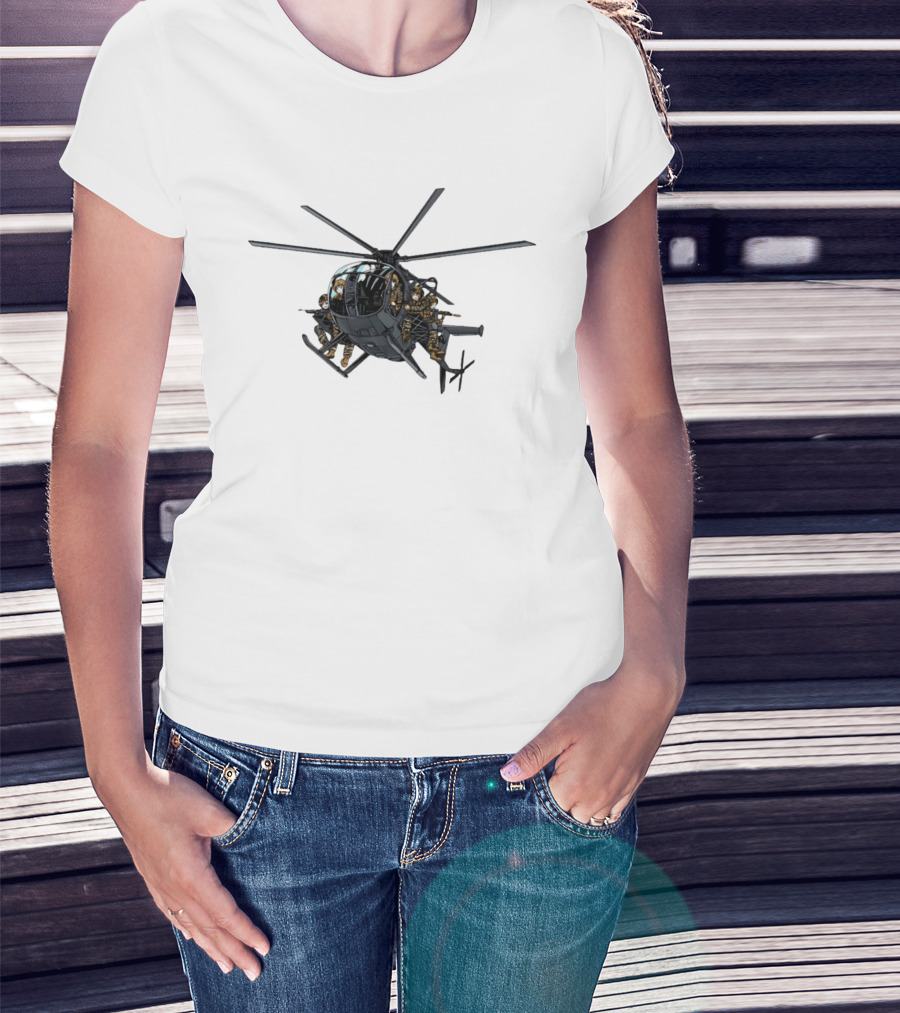 Anime Assault Tactical Helicopter Cartoon Troops T-Shirt