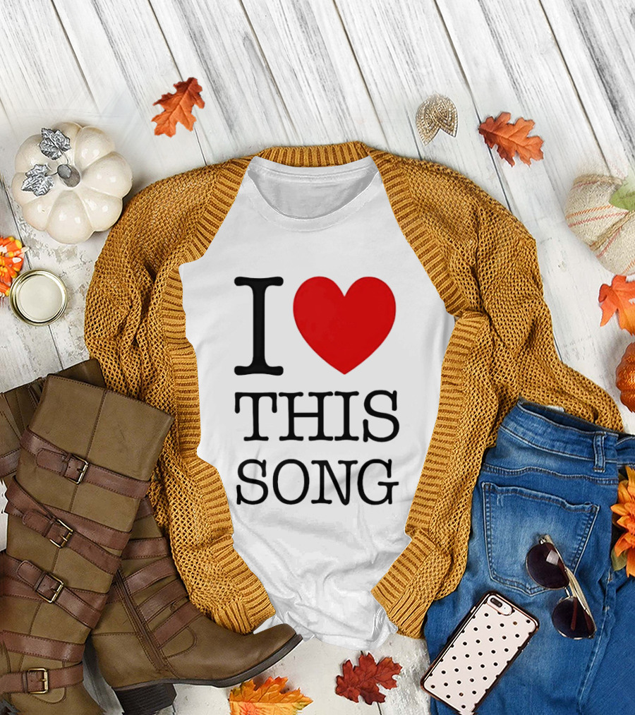 I Heart This Song Music Lover Enthusiast Trendy T-Shirt