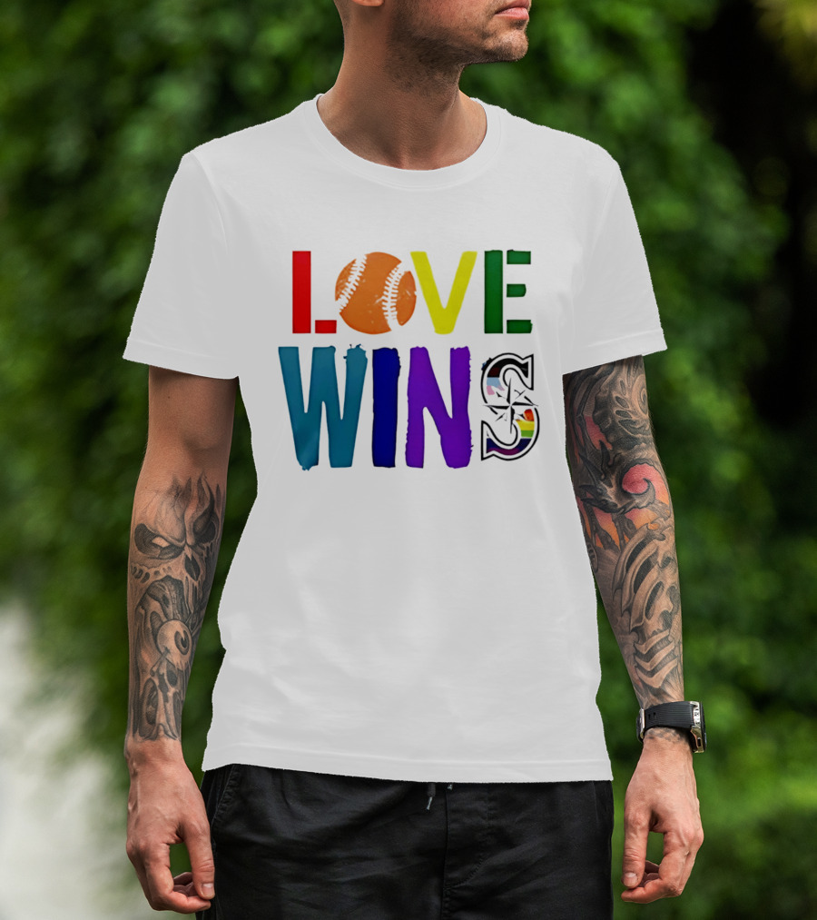 Seattle Mariners Love Wins Spirit Day 2026 T-Shirt