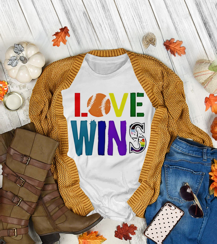 Seattle Mariners Love Wins Spirit Day 2026 T-Shirt