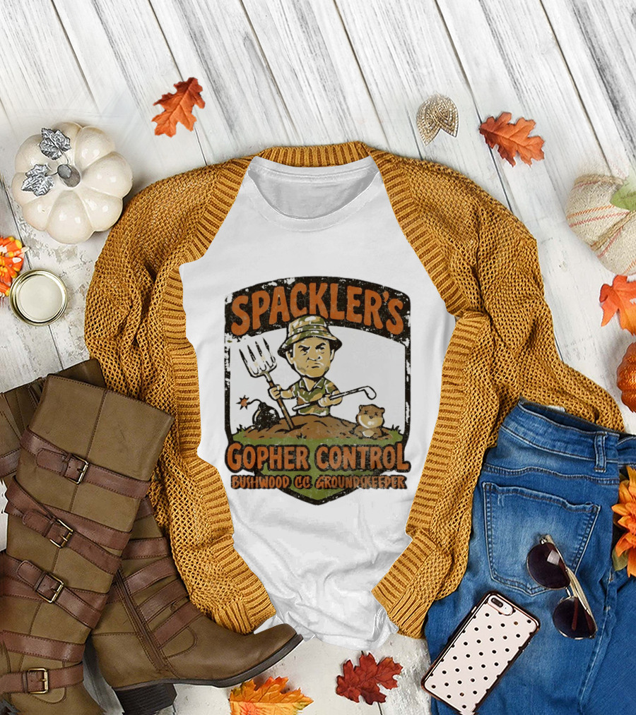 Spackler's Gopher Control Bushwood CC Groundkeeper T-Shirt