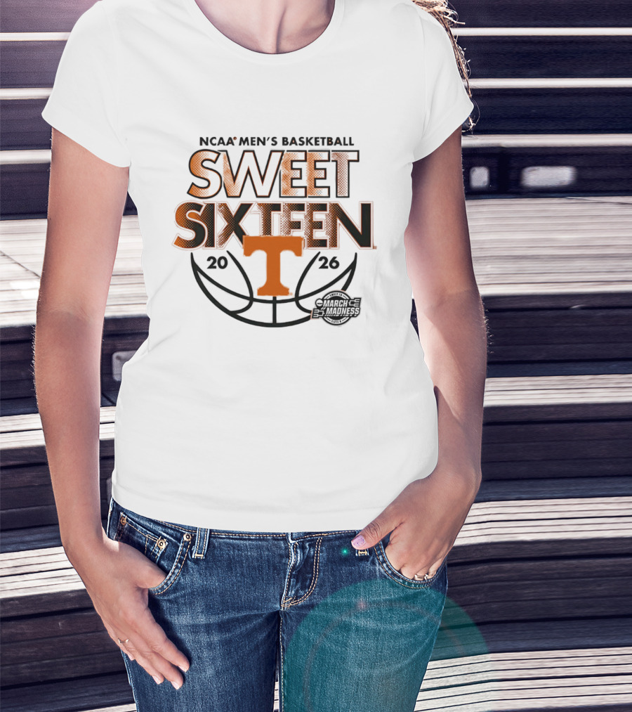 NCAA Men's Basketball 2026 Tennessee Sweet Sixteen March Madness T-Shirt