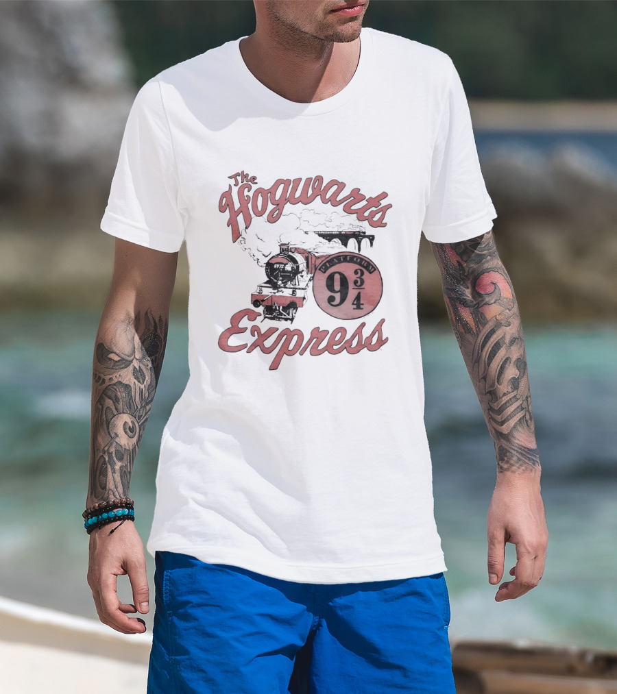 The Hogwarts Express Platform 9 3/4 Train With Smoke T-Shirt