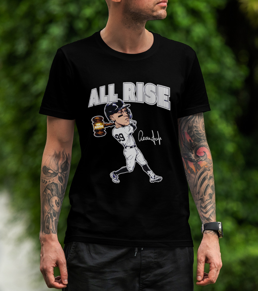 All Rise Aaron Judge New York Yankees Caricature 99 The Judge T-Shirt