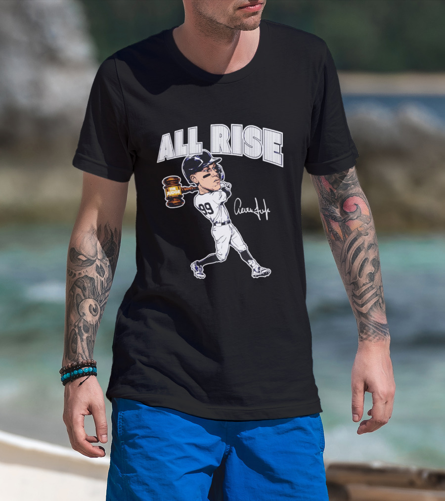 All Rise Aaron Judge New York Yankees Caricature 99 The Judge T-Shirt