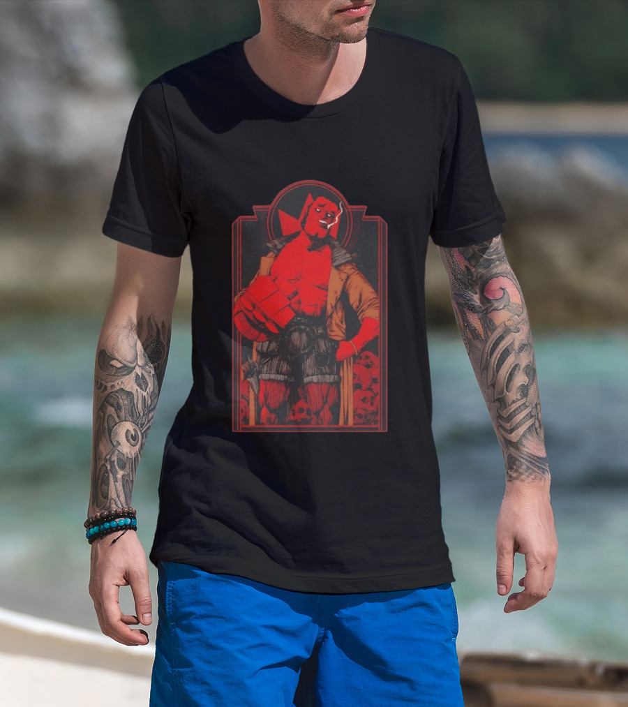 Hellboy The Right Hand Of Doom Red Comic T-Shirt