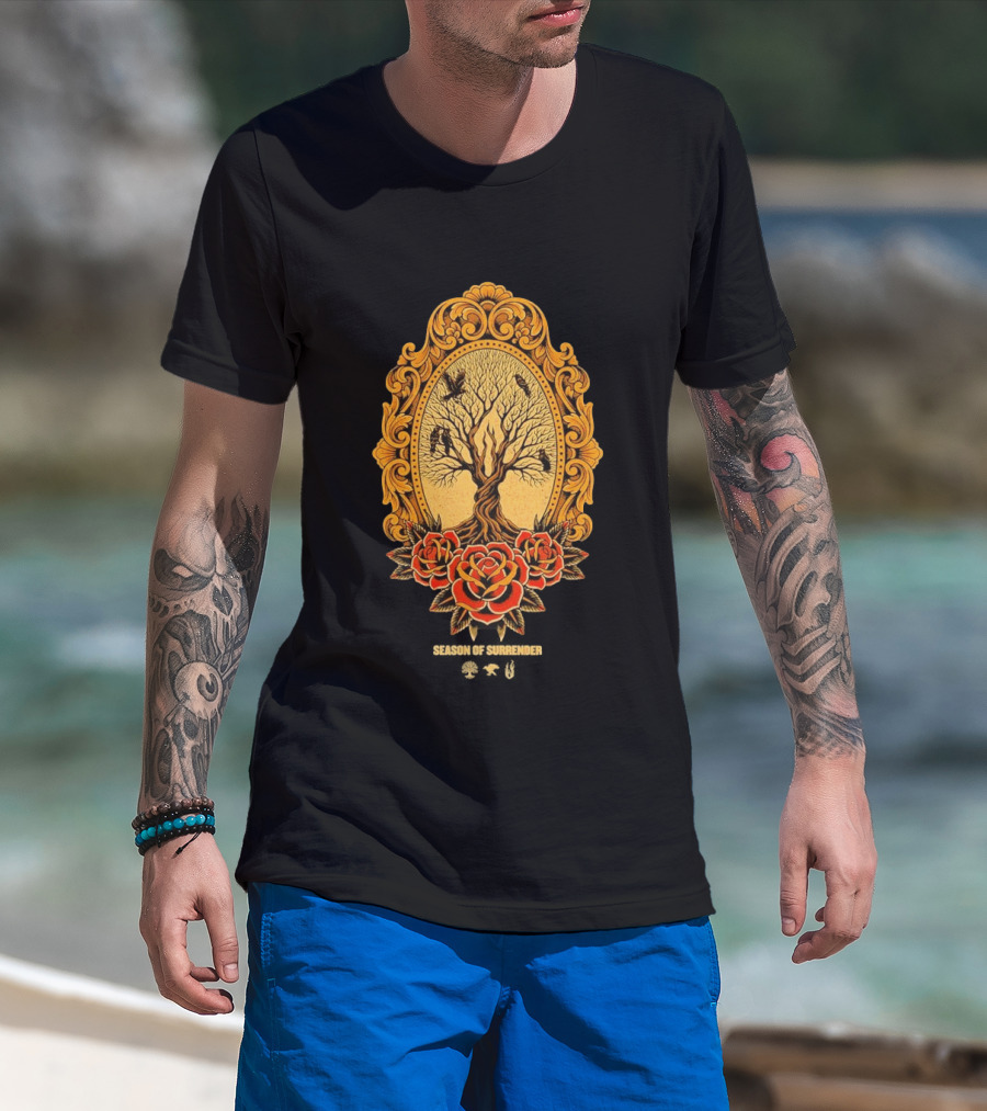 August Burns Red 2026 Season Of Surrender Tree Roses Ravens T-Shirt