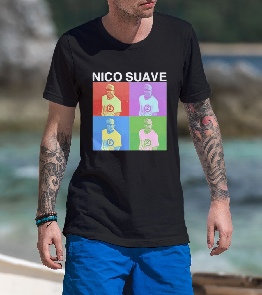 Nico Hoerner Nico Suave Chicago Cubs Player Number 2 Pop T-Shirt