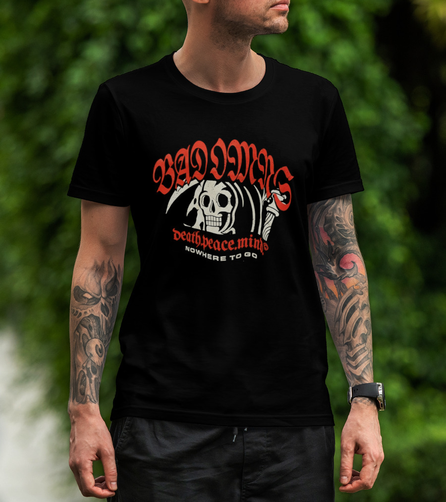 Bad Omens The Death Of Peace Of Mind Nowhere To Go Skull Reaper T-Shirt