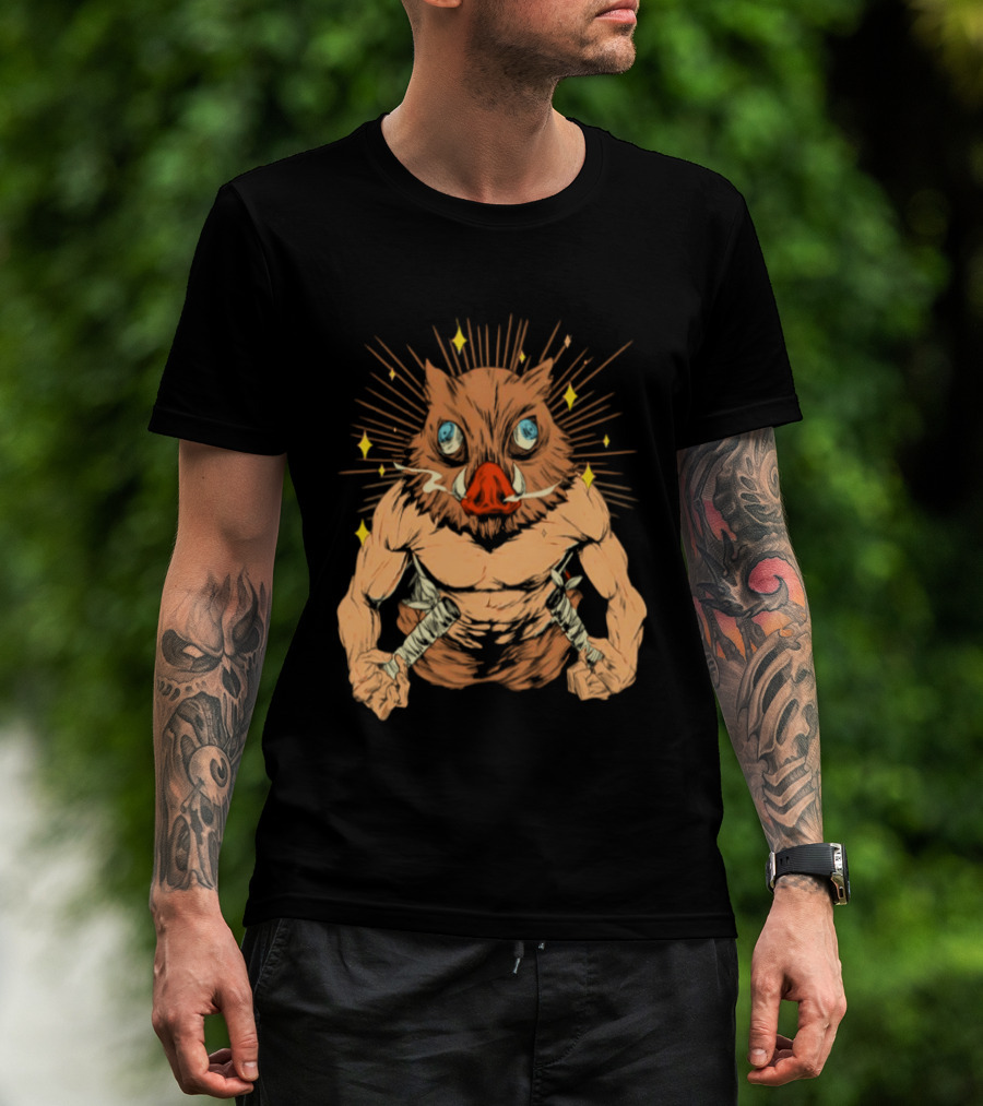 Inosuke Hashibira Beast Mode Demon Slayer Anime T-Shirt
