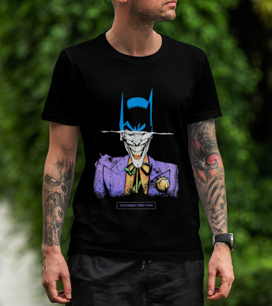 OVO Owl Batman Joker Split Collaboration T-Shirt