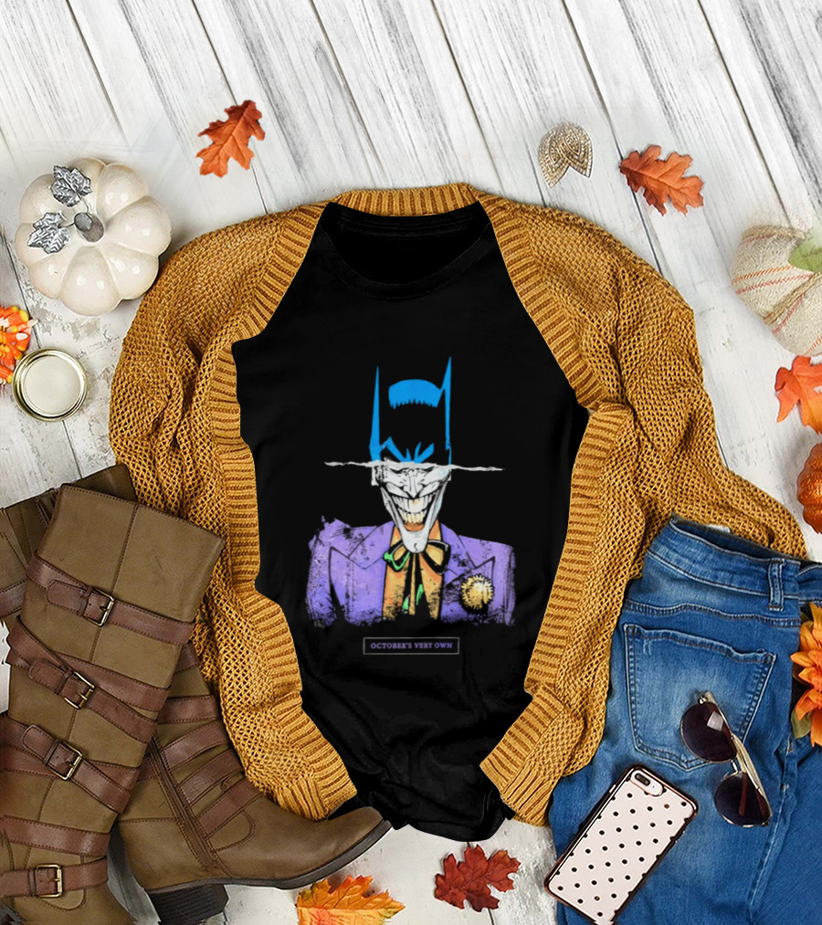 OVO Owl Batman Joker Split Collaboration T-Shirt