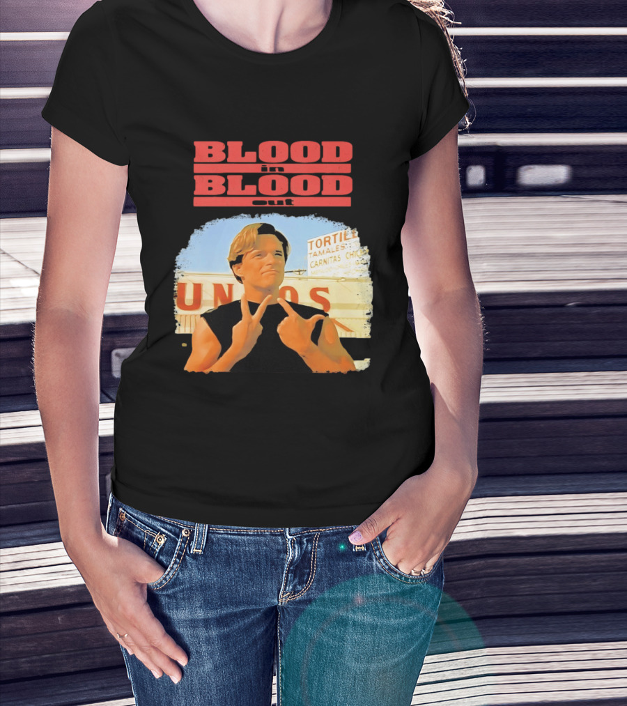 Blood In Blood Out Vatos Locos Image Tribute From Iconic Movie T-Shirt