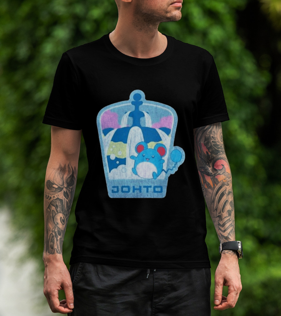 Johto Marill Fountain Explore Pokémon T-Shirt