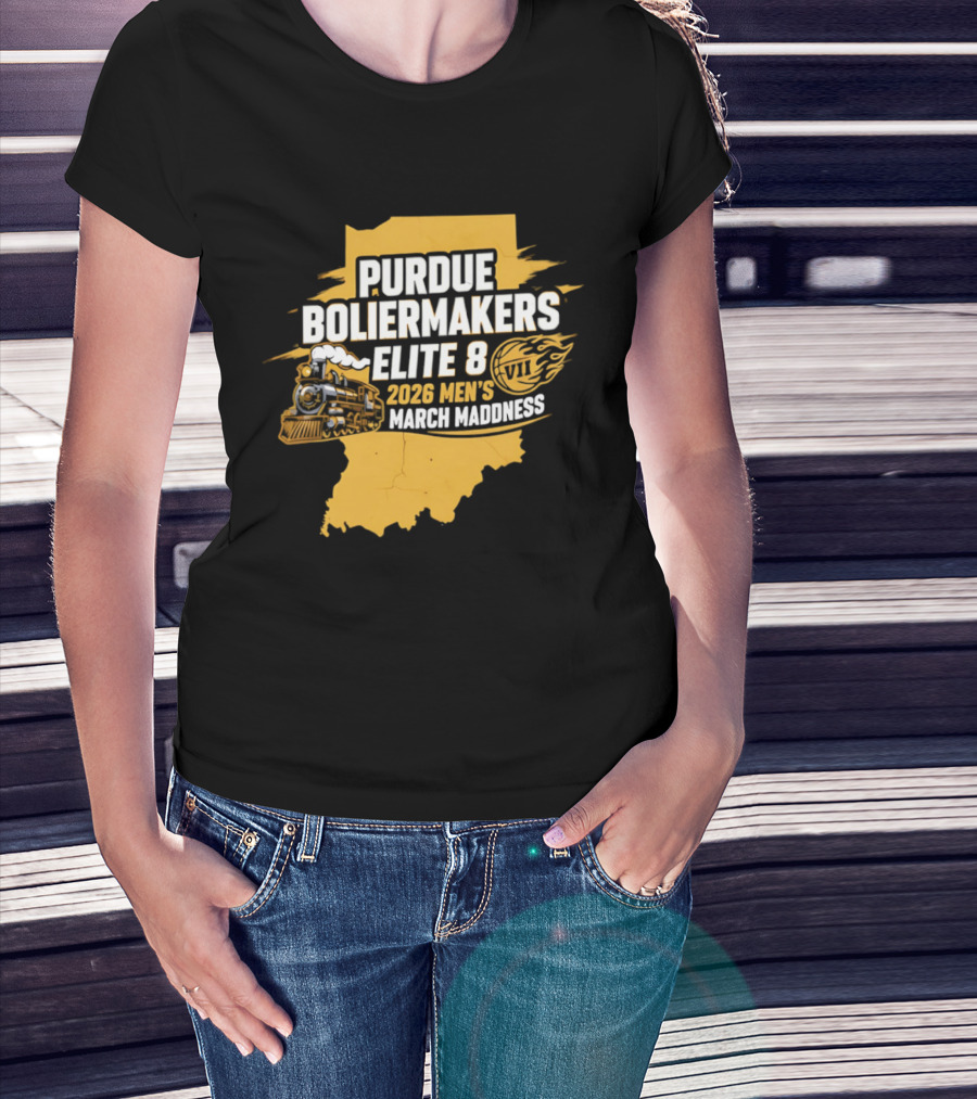 Purdue Boilermakers 2026 Men's March Madness Elite 8 VII T-Shirt