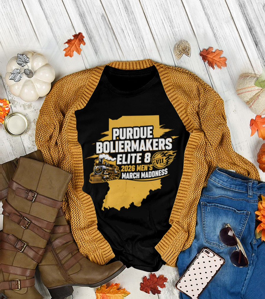 Purdue Boilermakers 2026 Men's March Madness Elite 8 VII T-Shirt