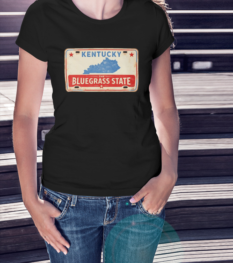 Kentucky License Plate The Bluegrass State T-Shirt