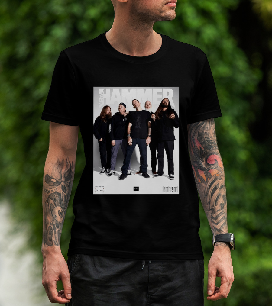 Metal Hammer Cover Featuring Lamb Of God Editorial Band Photo T-Shirt