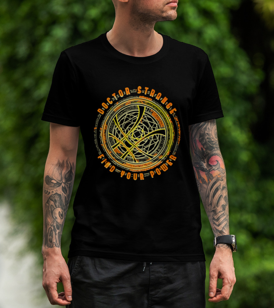Doctor Strange Find Your Power Mandala Magic Circle T-Shirt