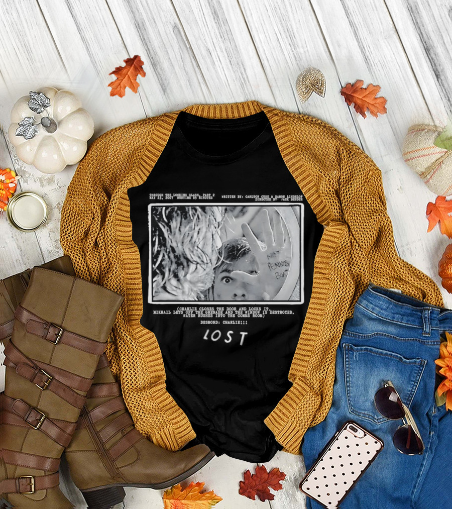 Lost Through the Looking Glass Part 2 Not Pennys Boat Reflection T-Shirt