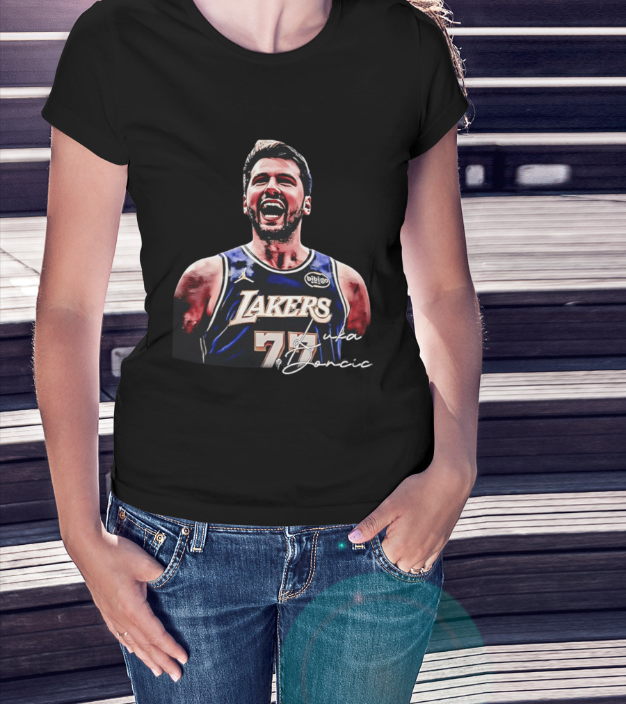 Luka Doncic Number 77 Los Angeles Lakers MVP 2026 T-Shirt