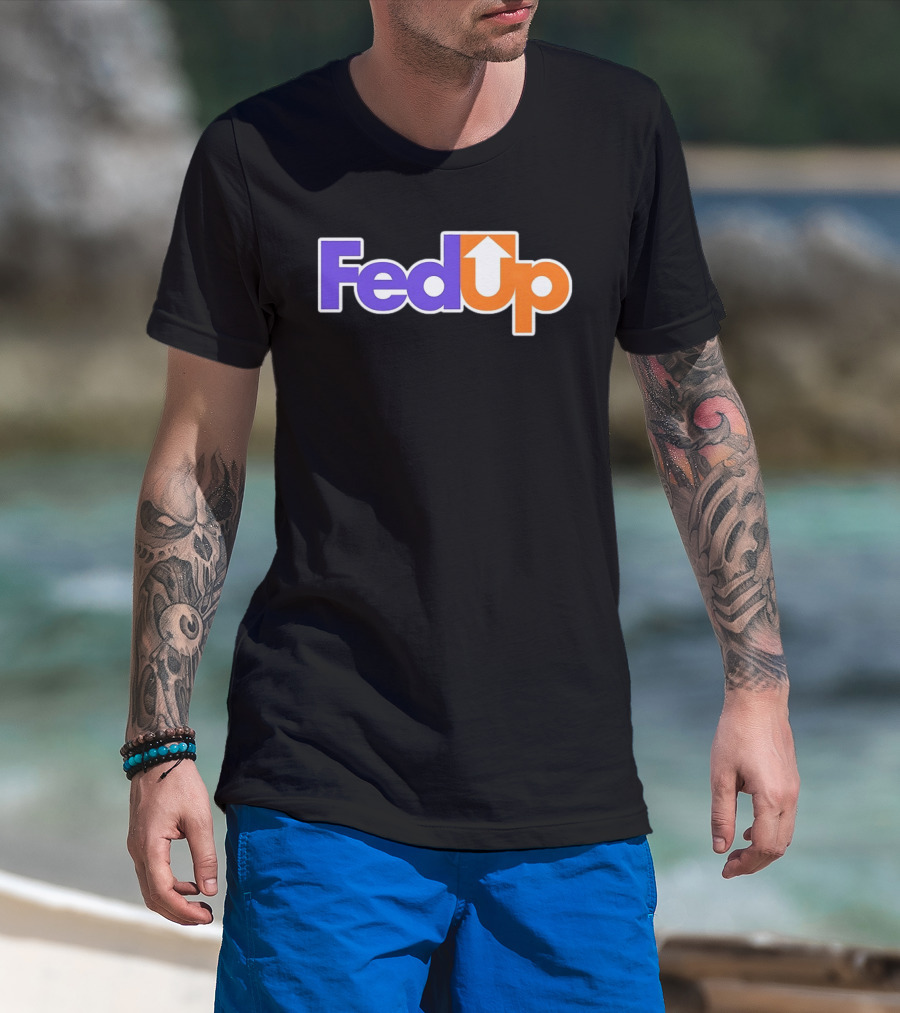 Fed Up Arrow Logo Spoof T-Shirt