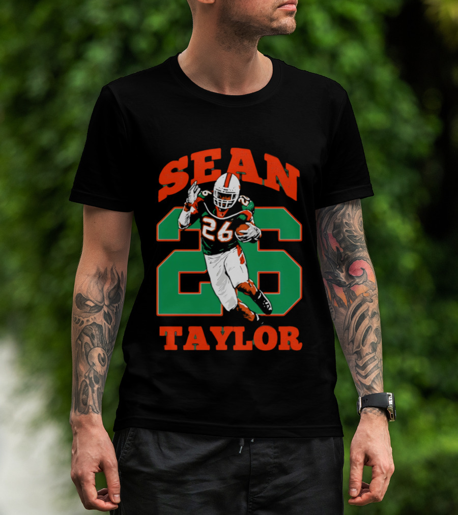 Sean Taylor 26 Miami Hurricanes Football Legend T-Shirt