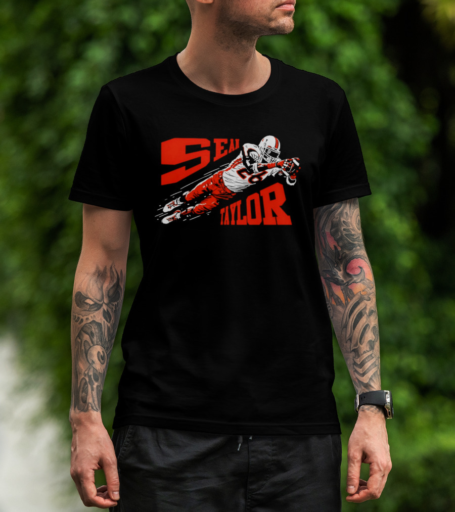 Sean Taylor ST26 Miami Hurricanes Superman Football Player T-Shirt