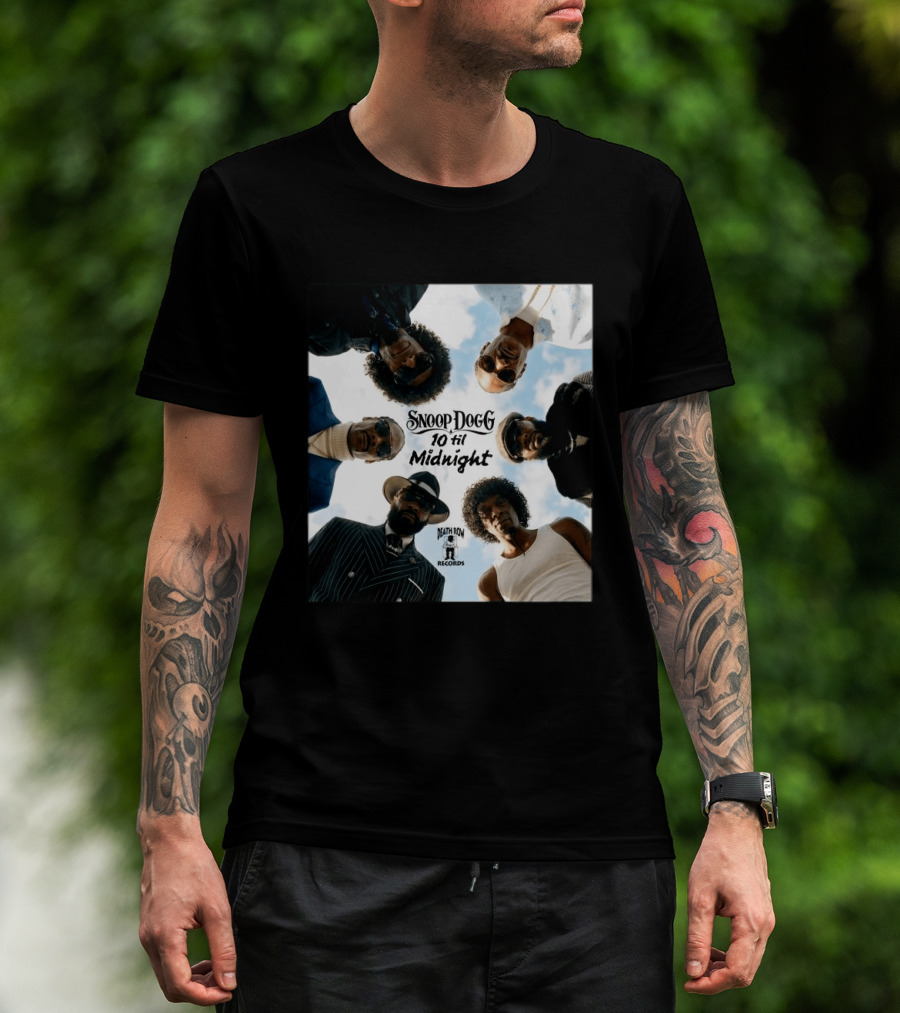 Snoop Dogg 10 Til Midnight Death Row Records Album Cover T-Shirt