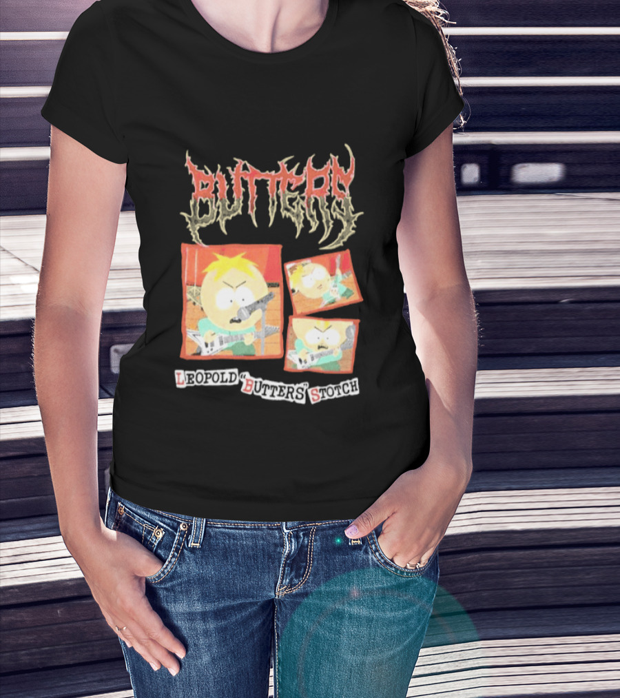South Park Butters Metal Buttery Leopold Stotch T-Shirt