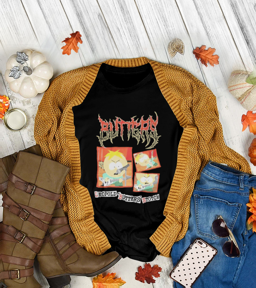 South Park Butters Metal Buttery Leopold Stotch T-Shirt