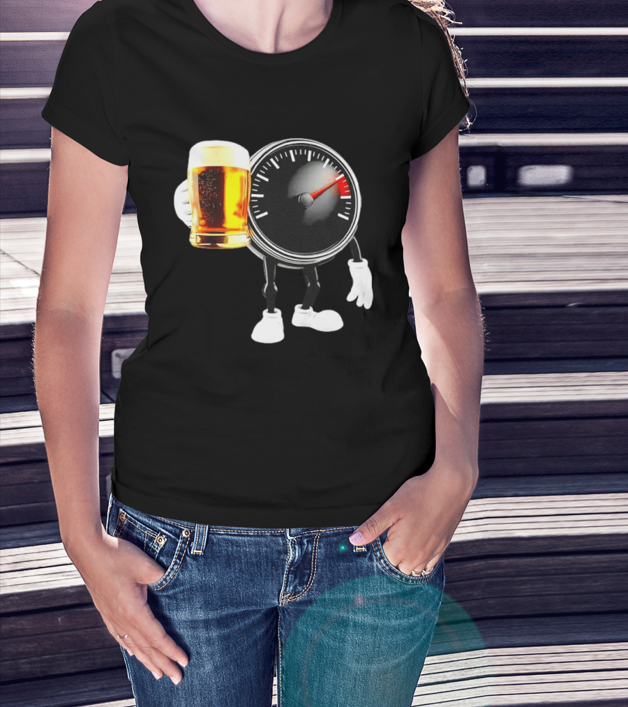 Speedometer Beer Do Not Drink Alcohol When Driving Awareness T-Shirt