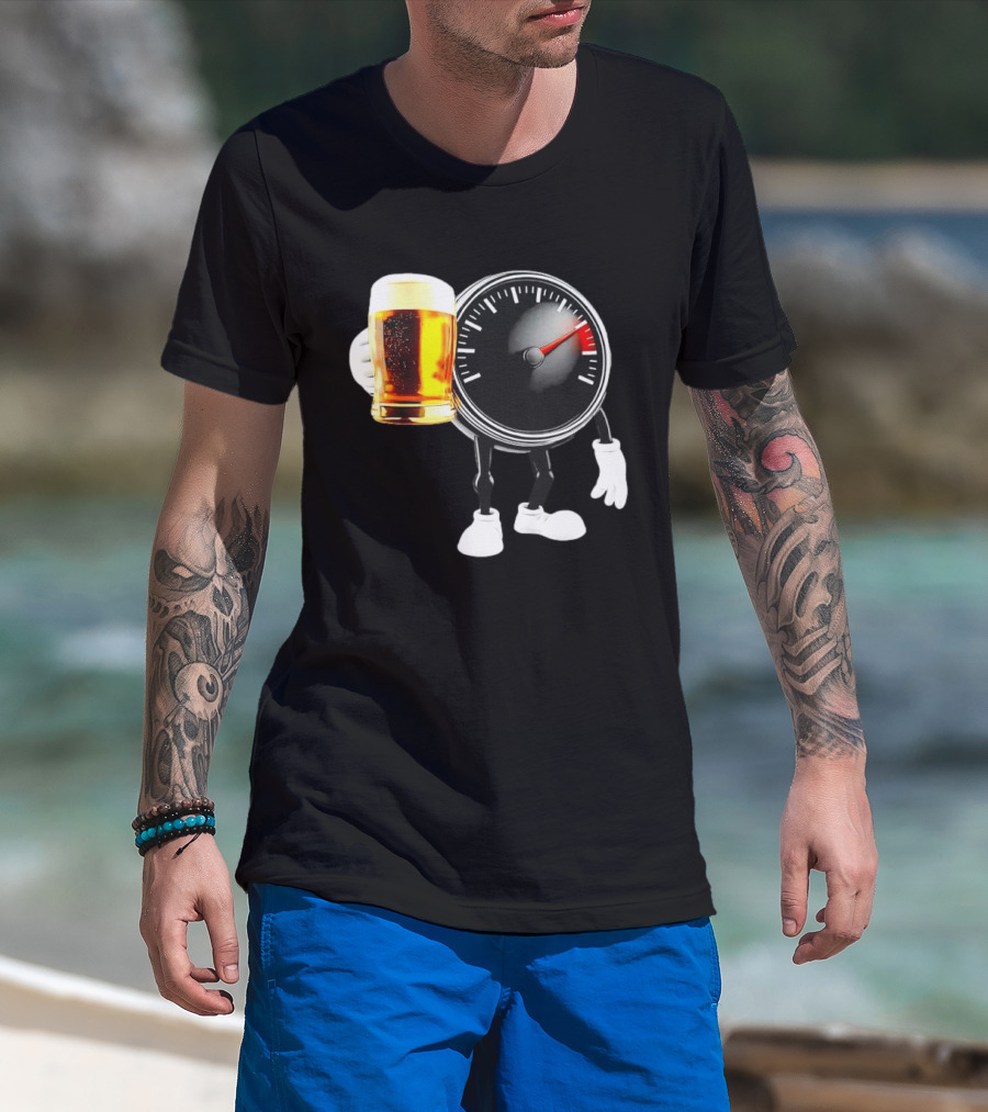 Speedometer Beer Do Not Drink Alcohol When Driving Awareness T-Shirt