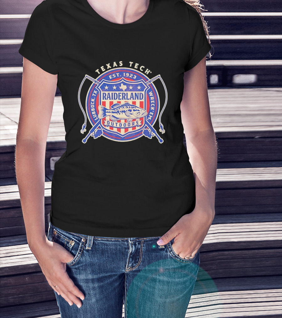 Texas Tech Raiderland Outdoors Est. 1923 Wreck Em Lubbock TX T-Shirt