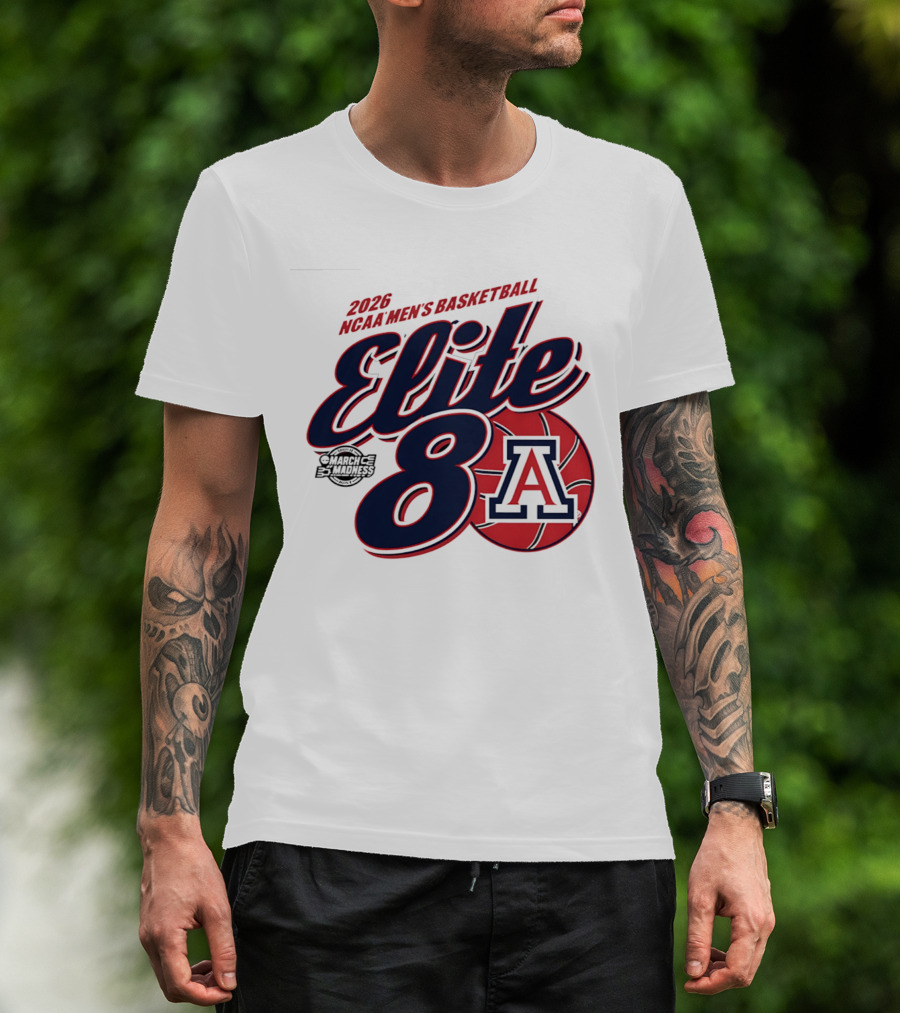 2026 Arizona Wildcats NCAA Men's Basketball Elite 8 March Madness T-Shirt