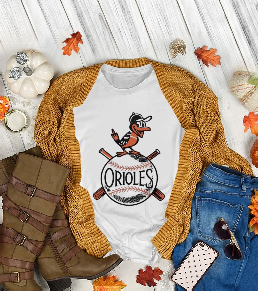 Baltimore Orioles Vintage '54 Iconic Bird and Baseball T-Shirt