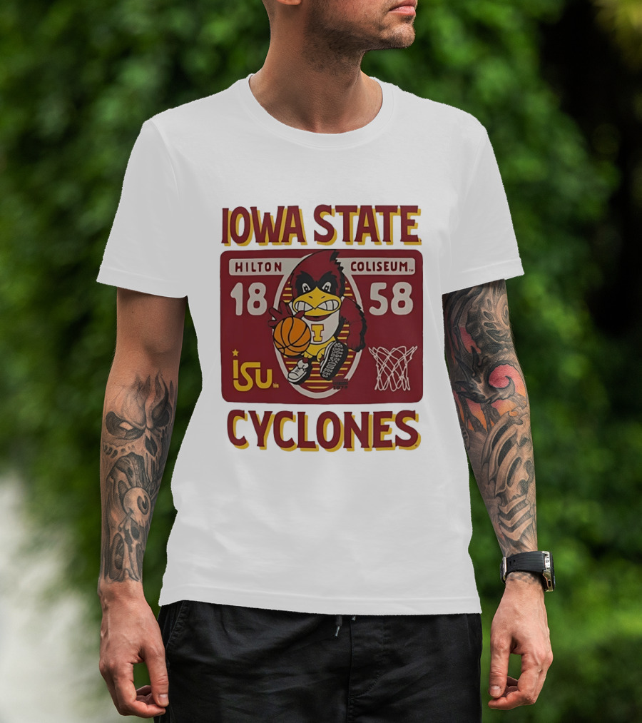 Iowa State Cyclones Hilton Coliseum 1858 Basketball T-Shirt