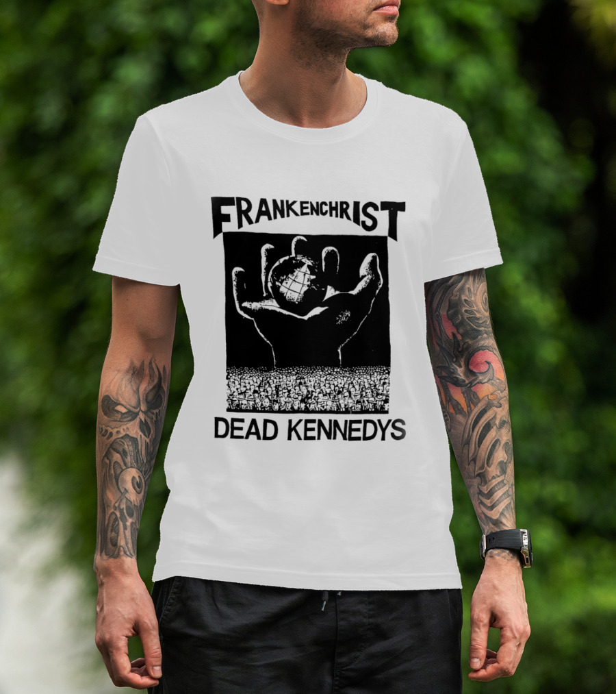 Frankenchrist Dead Kennedys Hand Holding Globe T-Shirt